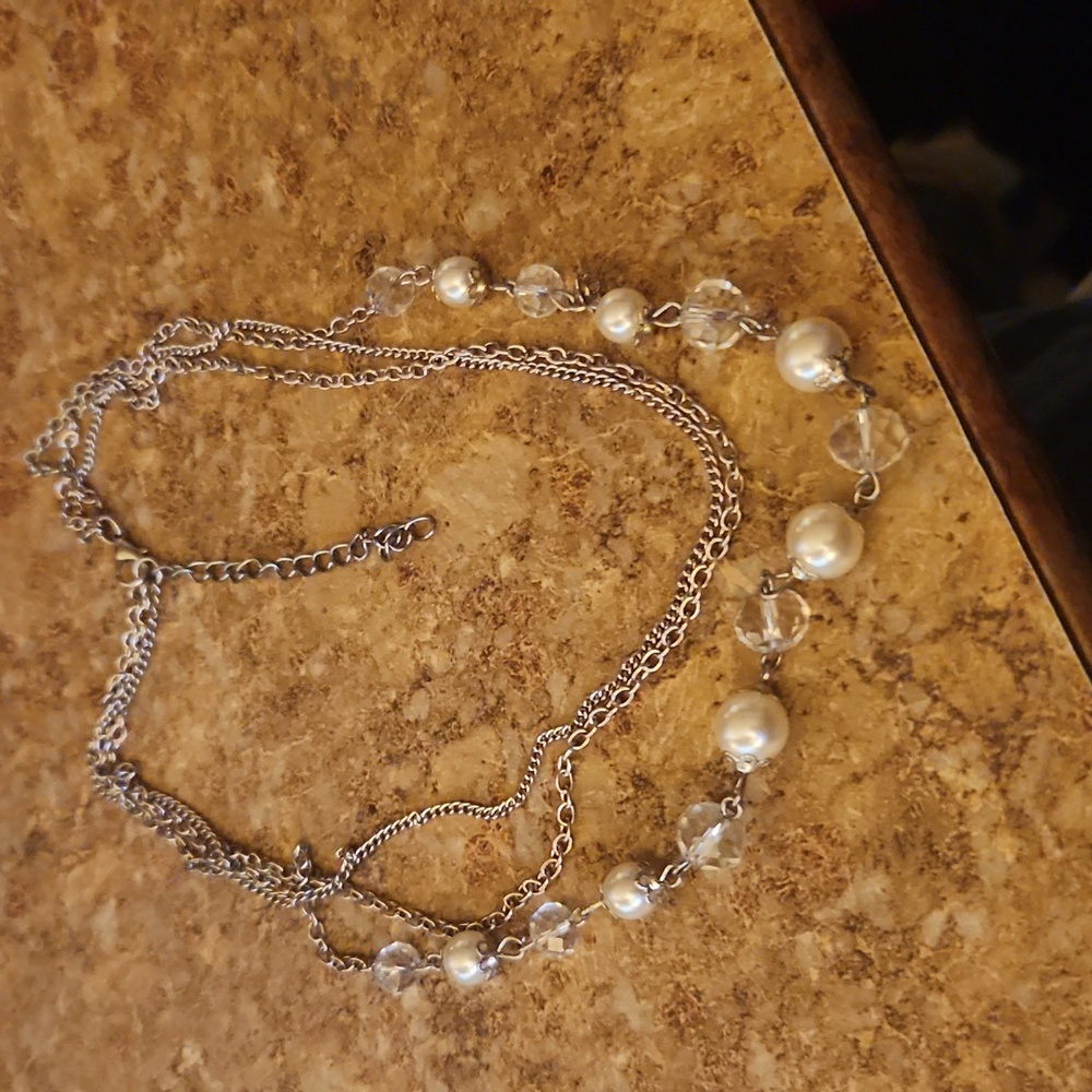 Pearl and bead necklace